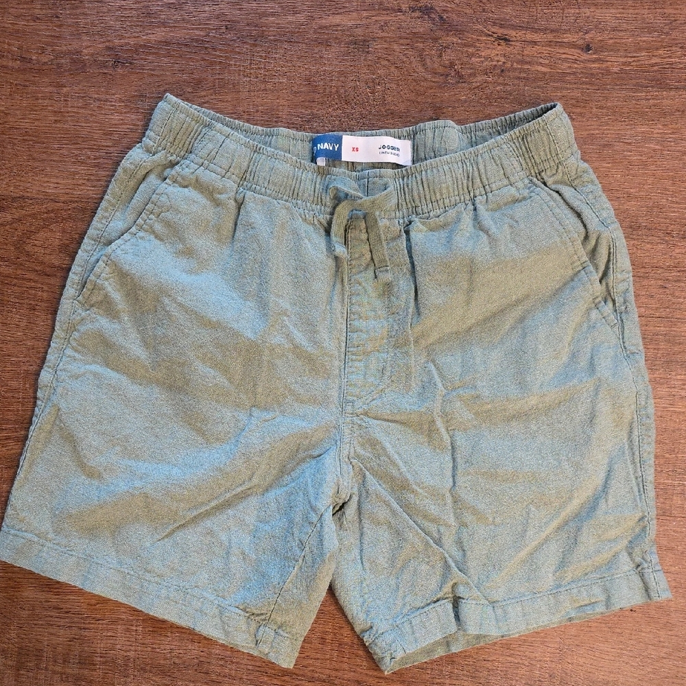Old Navy Green Linen Shorts Men's XS